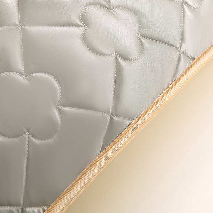 91家纺网 家纺一手货源 找家纺 梦舒羽 2025新款夏季冰丝凉感夹棉枕套单人一对装可水洗加厚枕头套宿舍48x74cm枕芯套 夹棉加厚-典雅灰