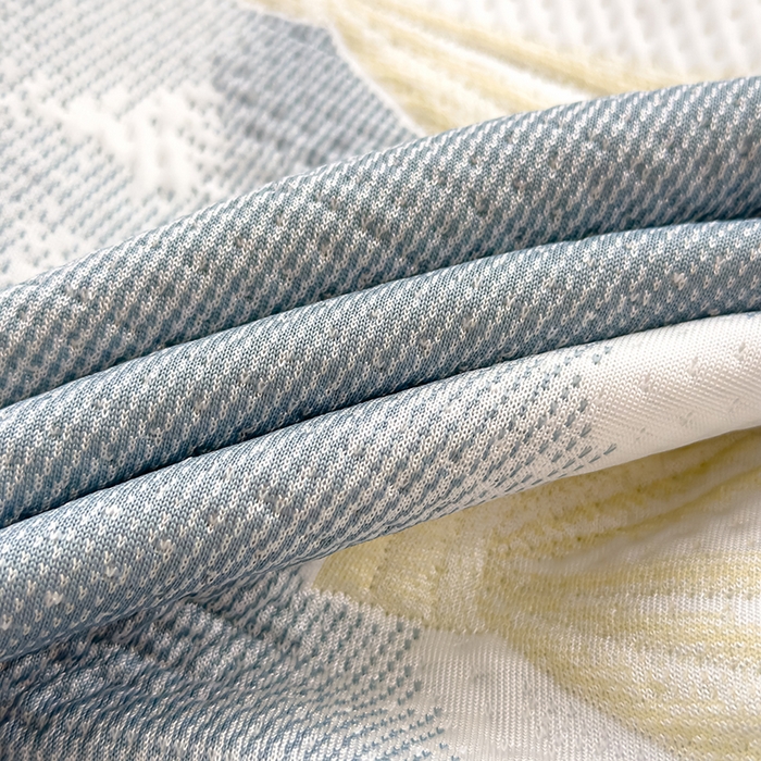 91家纺网 家纺一手货源 找家纺 冬然家纺 2025新款冰豆豆席子凉席床裙款 梦幻气球-灰