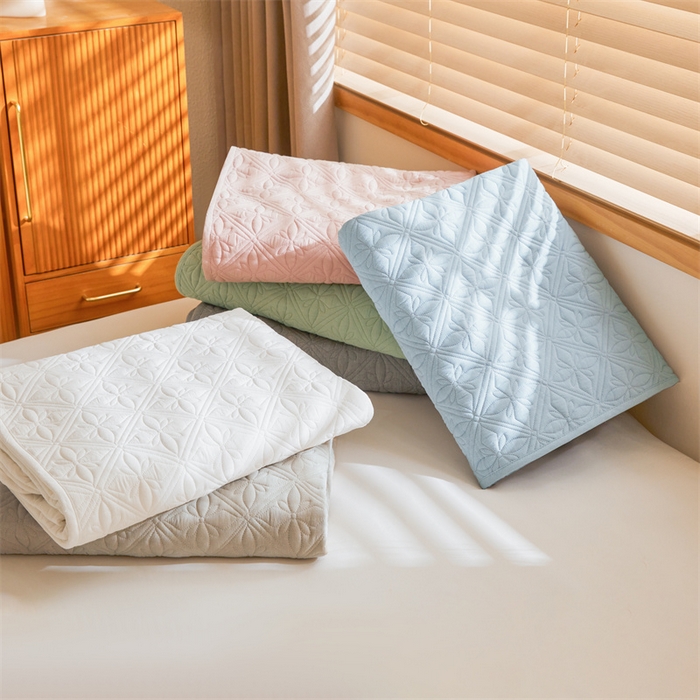 91家纺网 家纺一手货源 找家纺 3C 2025全棉蚕丝蛋白夹棉床笠 组合