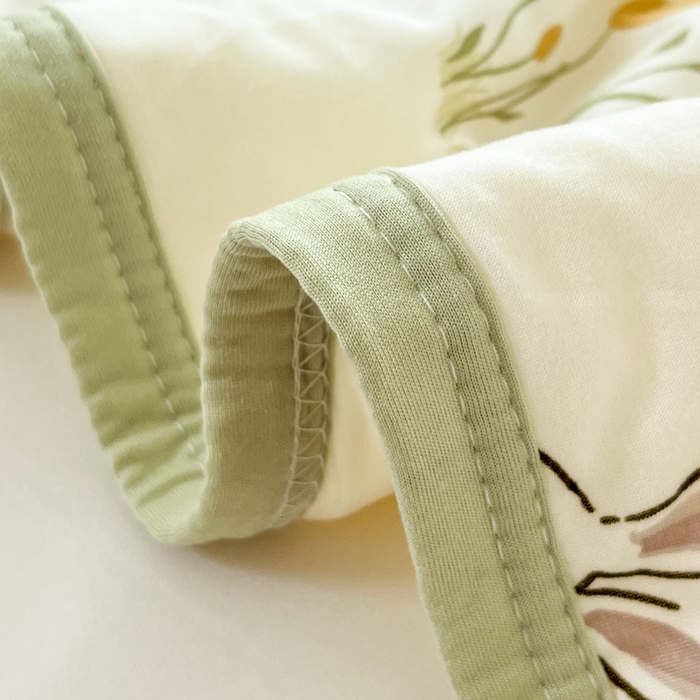 91家纺网 家纺一手货源 找家纺 葡萄家 2025新款A类母婴级大豆纤维牛奶丝针织棉夏凉被（提供买家秀）赏花兔