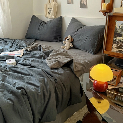 91家纺网 家纺一手货源 找家纺 （总）耀达家居 2025新款水洗棉双拼夏被四件套