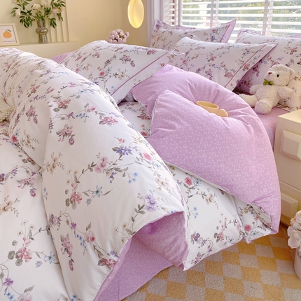 91家纺网 家纺一手货源 找家纺 （总）星期三  2025年4月新款铂金全棉纯棉13372四件套 加微信有会员价