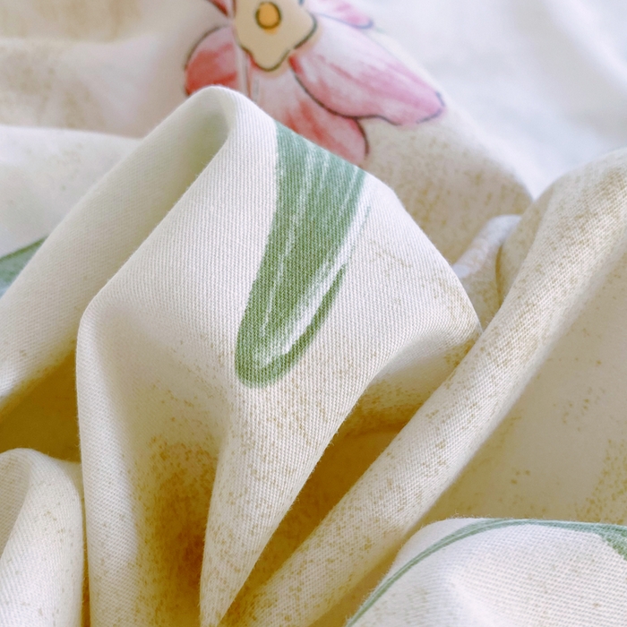 91家纺网 家纺一手货源 找家纺 星期三  2025年4月新款铂金全棉纯棉13372四件套 加微信有会员价 花枝草蔓