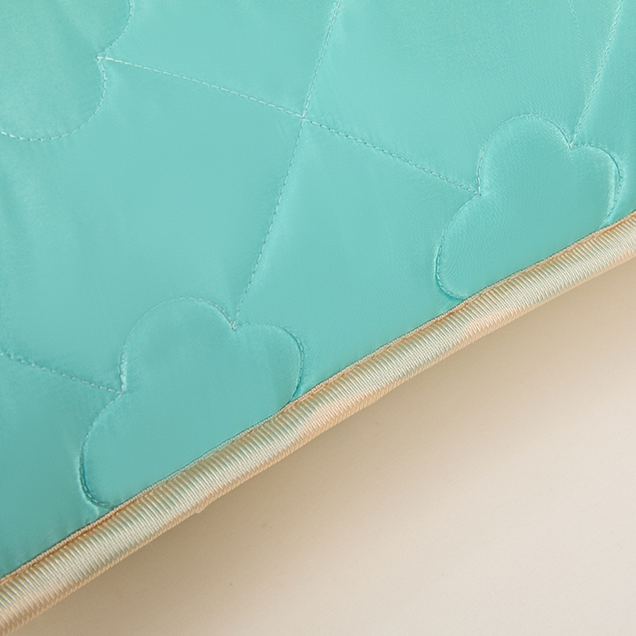 91家纺网 家纺一手货源 找家纺 梦舒羽 2025新款夏季冰丝凉感夹棉枕套单人一对装可水洗加厚枕头套宿舍48x74cm枕芯套 夹棉加厚-水蓝色