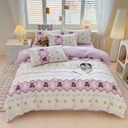 91家纺网 家纺一手货源 找家纺 （总）洺兰家居 2025新款13070全棉单被套