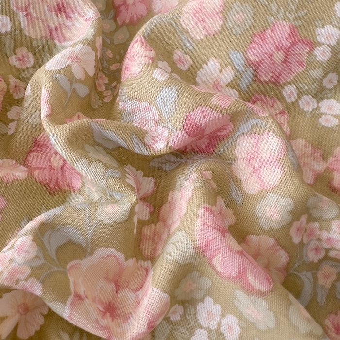 91家纺网 家纺一手货源 找家纺 优品阁 2025新款人字纹全棉双层纱四件套 梨荷小姐【升级款-提花人字纹床单】