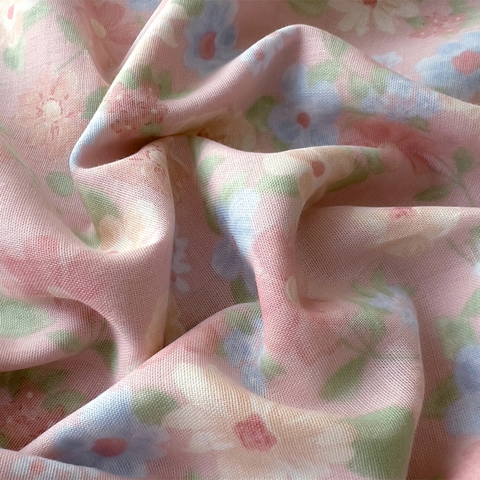 91家纺网 家纺一手货源 找家纺 优品阁 2025新款人字纹全棉双层纱四件套 余香【升级款-提花人字纹床单】