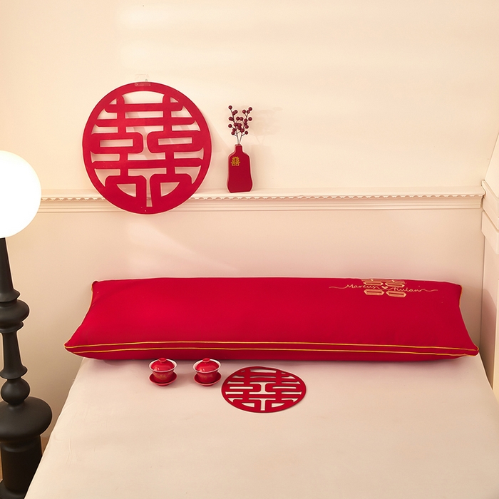 91家纺网 家纺一手货源 找家纺 三盛源 2025新款舒适亲肤长枕头枕芯 48*150cm长枕芯比翼双飞/只