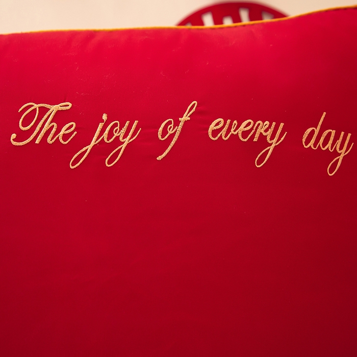 91家纺网 家纺一手货源 找家纺 三盛源 2025新款舒适亲肤长枕头枕芯 48*150cm长枕芯四方来喜/只