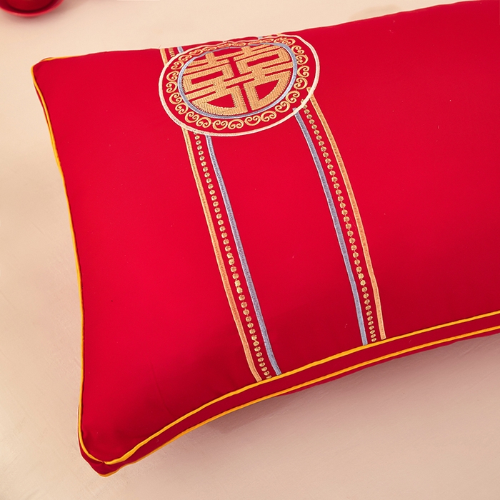 91家纺网 家纺一手货源 找家纺 三盛源 2025新款舒适亲肤长枕头枕芯 48*150cm长枕芯喜结良缘/只