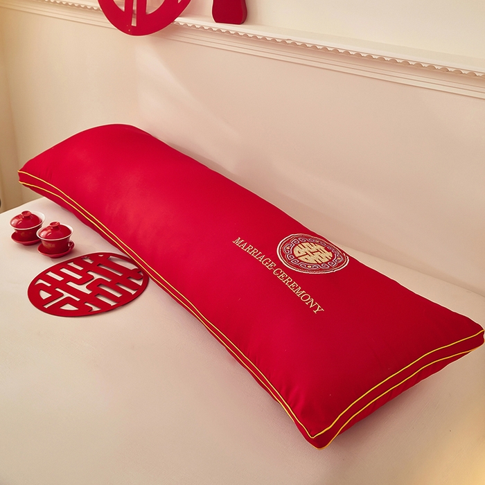 91家纺网 家纺一手货源 找家纺 三盛源 2025新款舒适亲肤长枕头枕芯 48*150cm长枕芯云彩美满/只