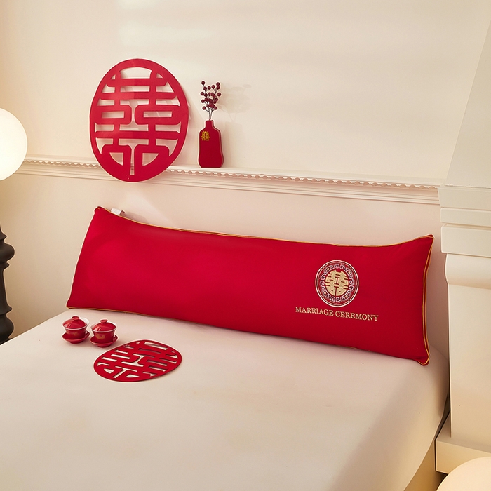 91家纺网 家纺一手货源 找家纺 三盛源 2025新款舒适亲肤长枕头枕芯 48*150cm长枕芯云彩美满/只