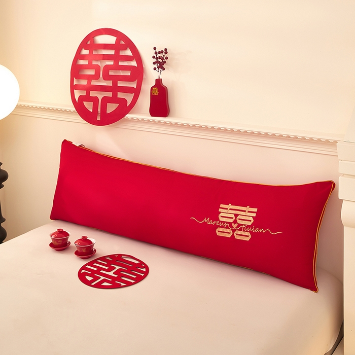 91家纺网 家纺一手货源 找家纺 三盛源 2025新款舒适亲肤长枕头枕芯 48*180cm长枕芯比翼双飞/只