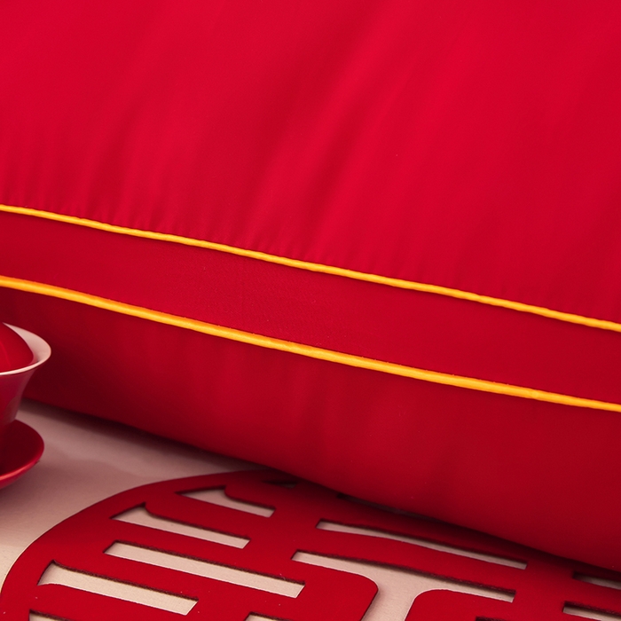 91家纺网 家纺一手货源 找家纺 三盛源 2025新款舒适亲肤长枕头枕芯 48*180cm长枕芯四方来喜/只