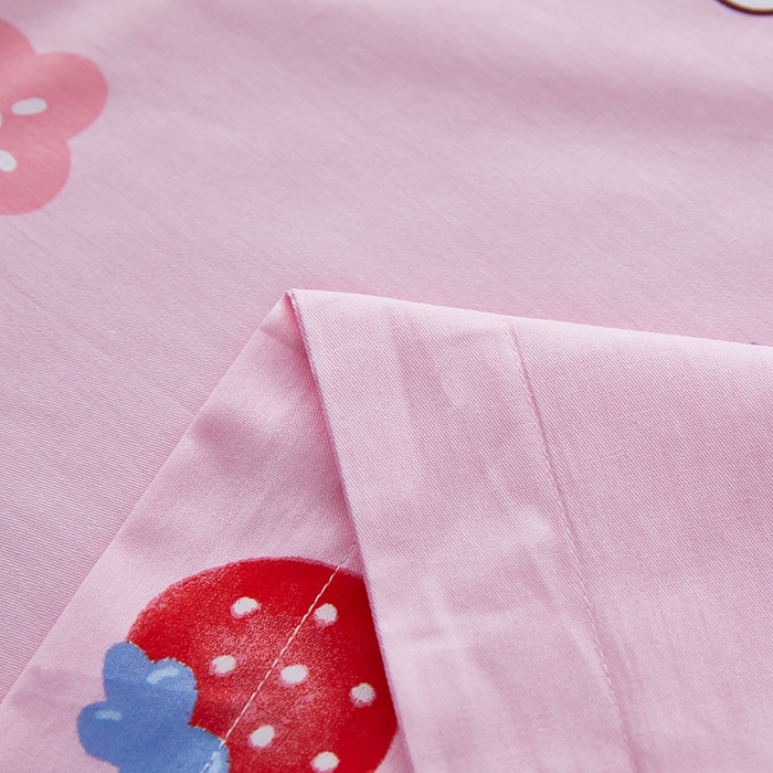 91家纺网 家纺一手货源 找家纺 三盛源 2025新款双人枕套1.21.5一体加长夫妻情侣1.8拆洗枕头套长款枕芯套 草莓兔