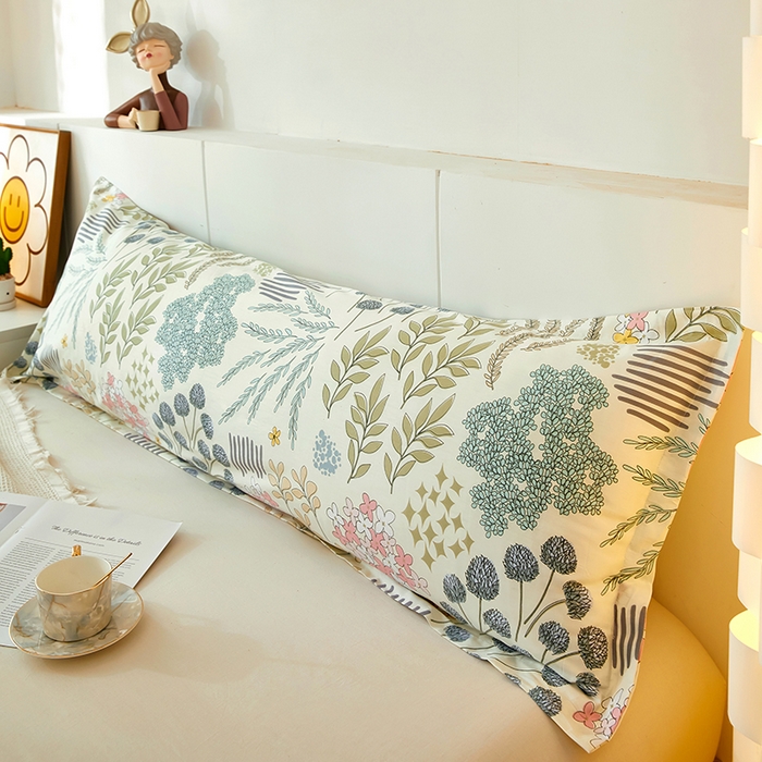 91家纺网 家纺一手货源 找家纺 三盛源 2025新款双人枕套1.21.5一体加长夫妻情侣1.8拆洗枕头套长款枕芯套 风雅