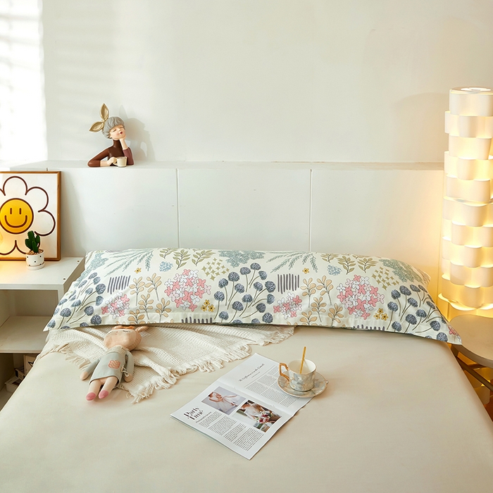 91家纺网 家纺一手货源 找家纺 三盛源 2025新款双人枕套1.21.5一体加长夫妻情侣1.8拆洗枕头套长款枕芯套 风雅