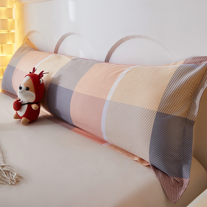 91家纺网 家纺一手货源 找家纺 三盛源 2025新款双人枕套1.21.5一体加长夫妻情侣1.8拆洗枕头套长款枕芯套 幻影都市