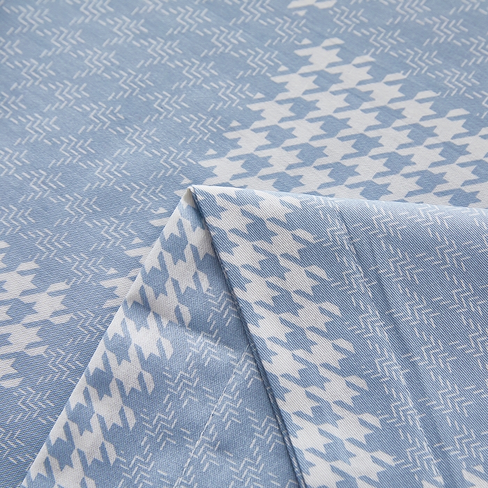 91家纺网 家纺一手货源 找家纺 三盛源 2025新款双人枕套1.21.5一体加长夫妻情侣1.8拆洗枕头套长款枕芯套 千鸟系