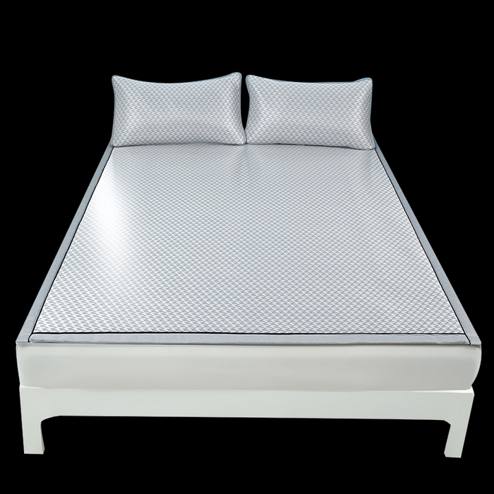 91家纺网 家纺一手货源 找家纺 （总）爱思凯家纺 2025新款凉感丝高密元森冰丝席凉席席子【床席款】