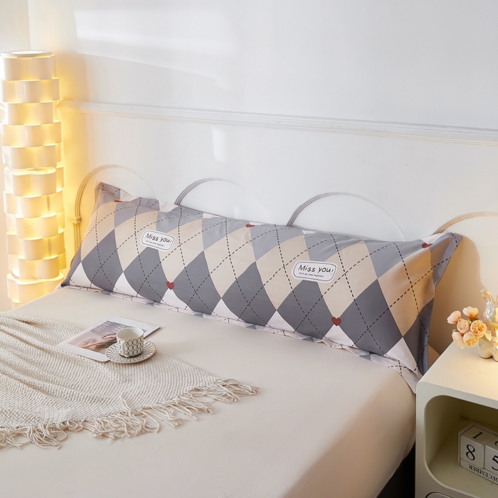 三盛源 2025新款双人枕套1.21.5一体加长夫妻情侣1.8拆洗枕头套长款枕芯套 文景