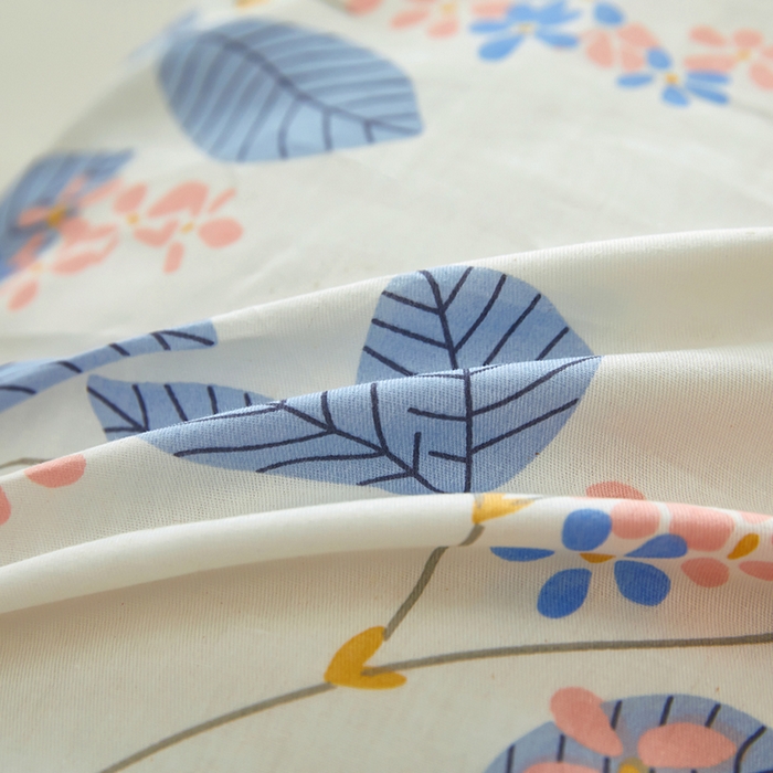 91家纺网 家纺一手货源 找家纺 三盛源 2025新款双人枕套1.21.5一体加长夫妻情侣1.8拆洗枕头套长款枕芯套 叶蓓 蓝