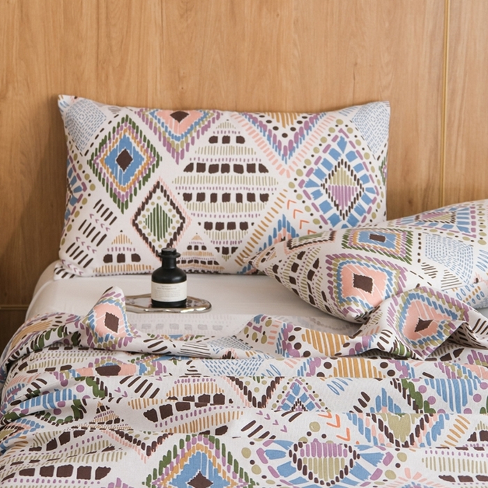 91家纺网 家纺一手货源 找家纺 （总）慕绸家纺（原萌宝老粗布厂家） 2025新款老粗布老帆布空调软凉席原棉粗纱系列床单三件套