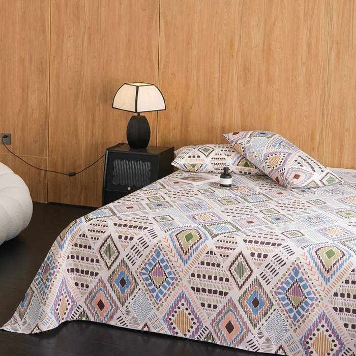 91家纺网 家纺一手货源 找家纺 （总）慕绸家纺（原萌宝老粗布厂家） 2025新款老粗布老帆布空调软凉席原棉粗纱系列床单三件套