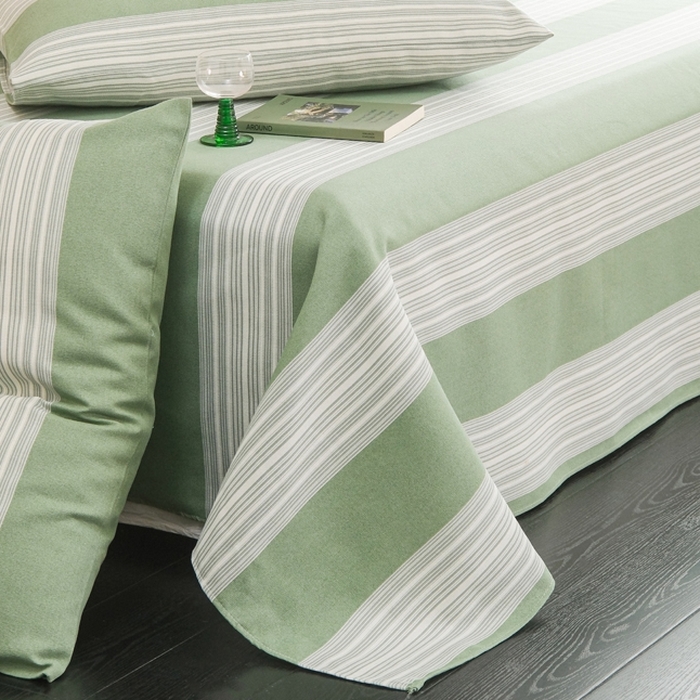 91家纺网 家纺一手货源 找家纺 慕绸家纺（原萌宝老粗布厂家） 2025新款老粗布老帆布空调软凉席原棉粗纱系列床单三件套 森屿