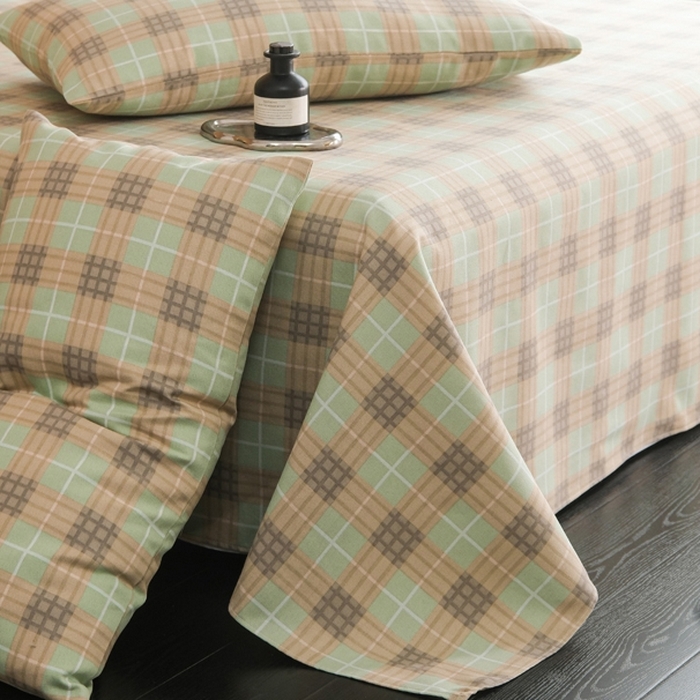 91家纺网 家纺一手货源 找家纺 慕绸家纺（原萌宝老粗布厂家） 2025新款老粗布老帆布空调软凉席原棉粗纱系列床单三件套 梦想格