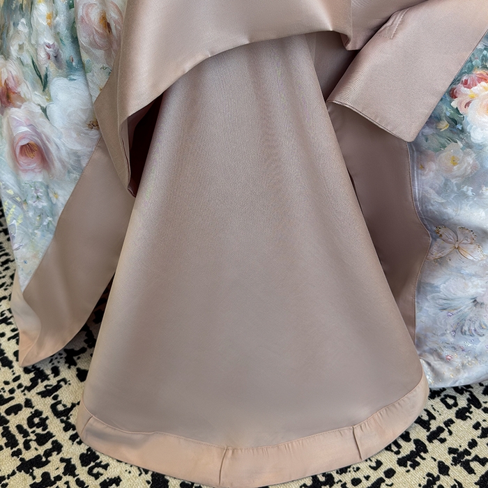 91家纺网 家纺一手货源 找家纺 东方名伶 2025新款莱赛尔兰精天丝棉数码印花宽边四件套 漫漫花开-绿