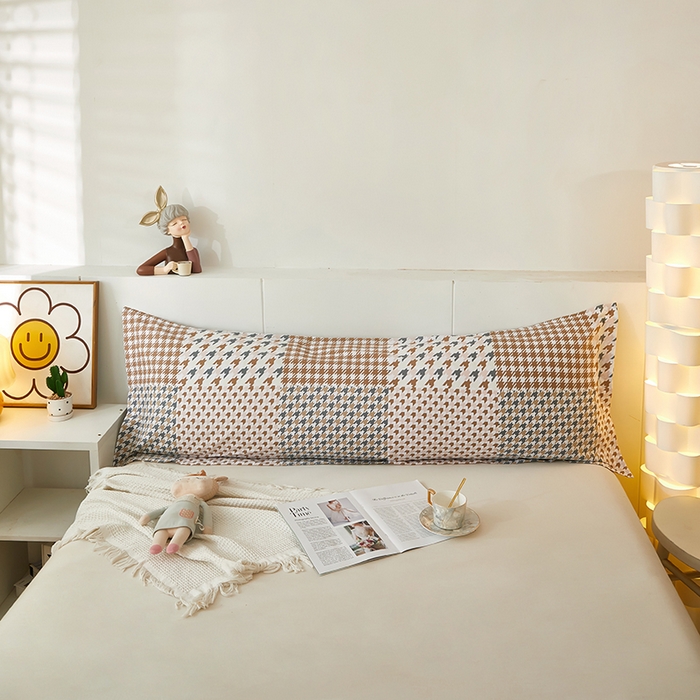 91家纺网 家纺一手货源 找家纺 三盛源 2025新款全棉印花双人长枕套 畅之悦享