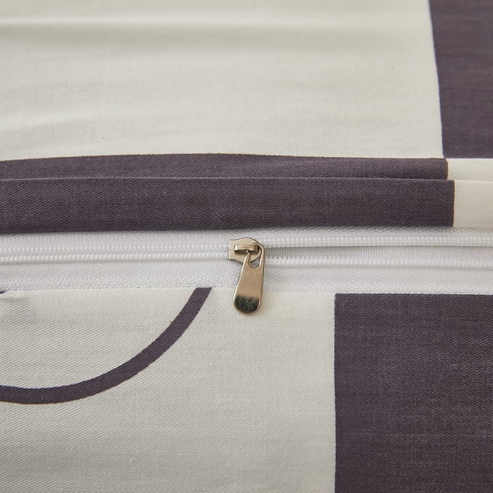 91家纺网 家纺一手货源 找家纺 三盛源 2025新款全棉印花双人长枕套 兔子星球 咖