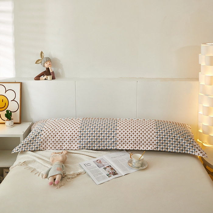 91家纺网 家纺一手货源 找家纺 三盛源 2025新款全棉印花双人长枕套 畅之悦享