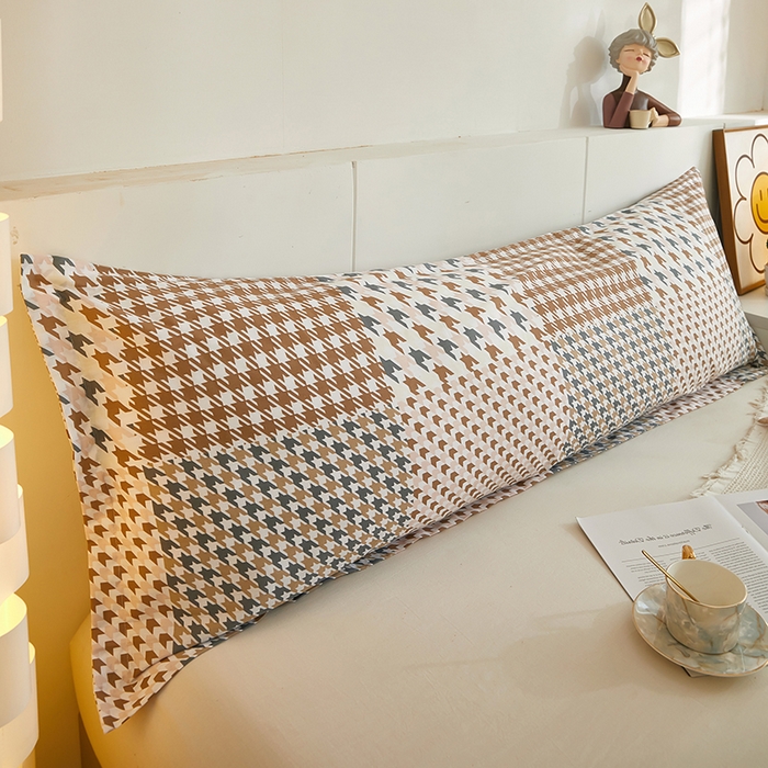 91家纺网 家纺一手货源 找家纺 三盛源 2025新款全棉印花双人长枕套 畅之悦享