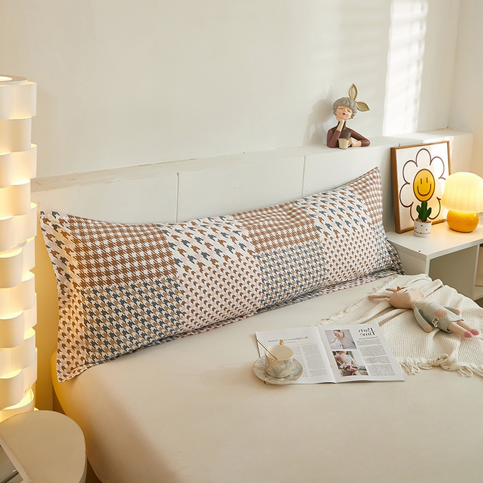 91家纺网 家纺一手货源 找家纺 三盛源 2025新款全棉印花双人长枕套 畅之悦享