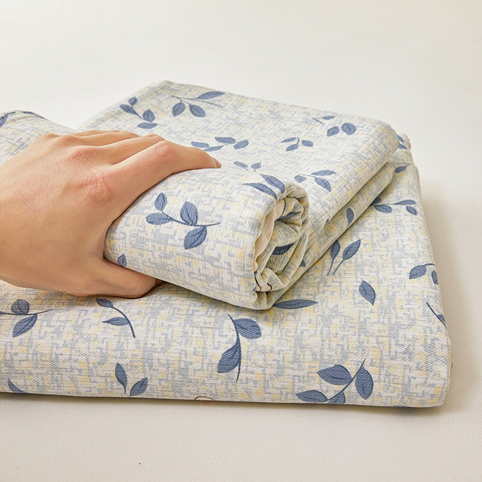 91家纺网 家纺一手货源 找家纺 居眠 2025新款全棉纯棉老粗布凉席席子印花单品床单单床单 丛林兔