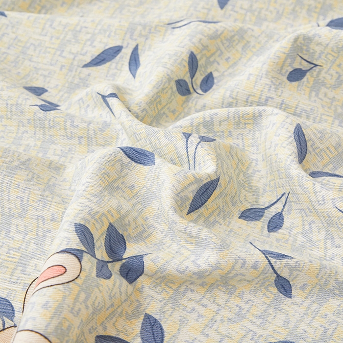 91家纺网 家纺一手货源 找家纺 居眠 2025新款全棉纯棉老粗布凉席席子印花单品床单单床单 丛林兔