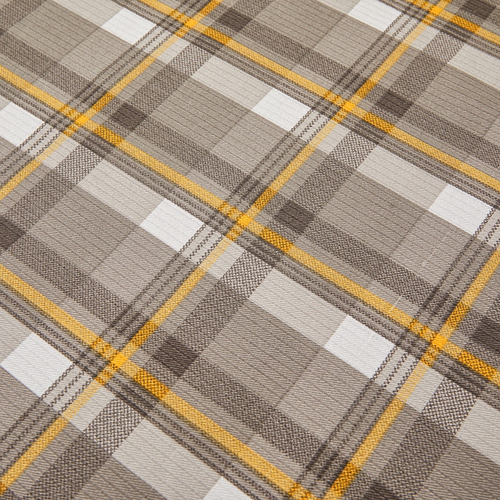 91家纺网 家纺一手货源 找家纺 居眠 2025新款全棉纯棉老粗布凉席席子印花单品床单单床单 海潮格 咖