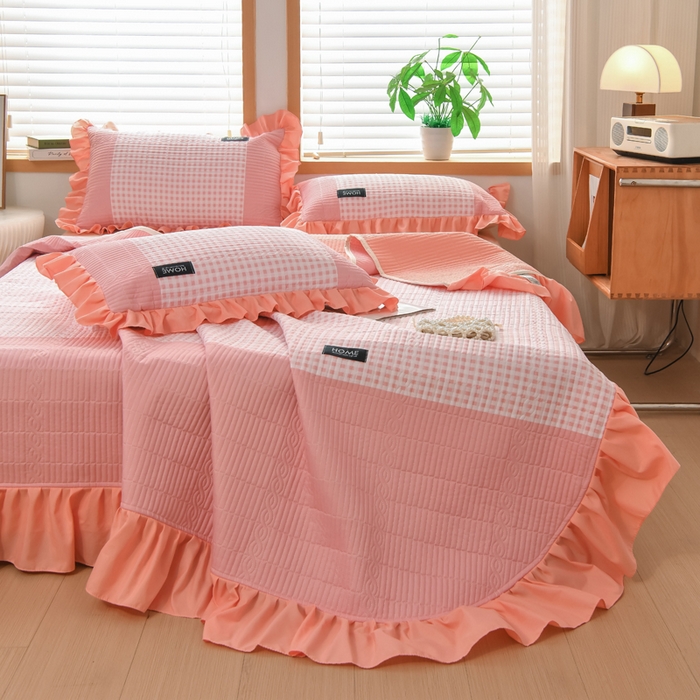 91家纺网 家纺一手货源 找家纺 （总）鹿辉家居（原吉欧力） 2025新款无印风数码床盖三件套