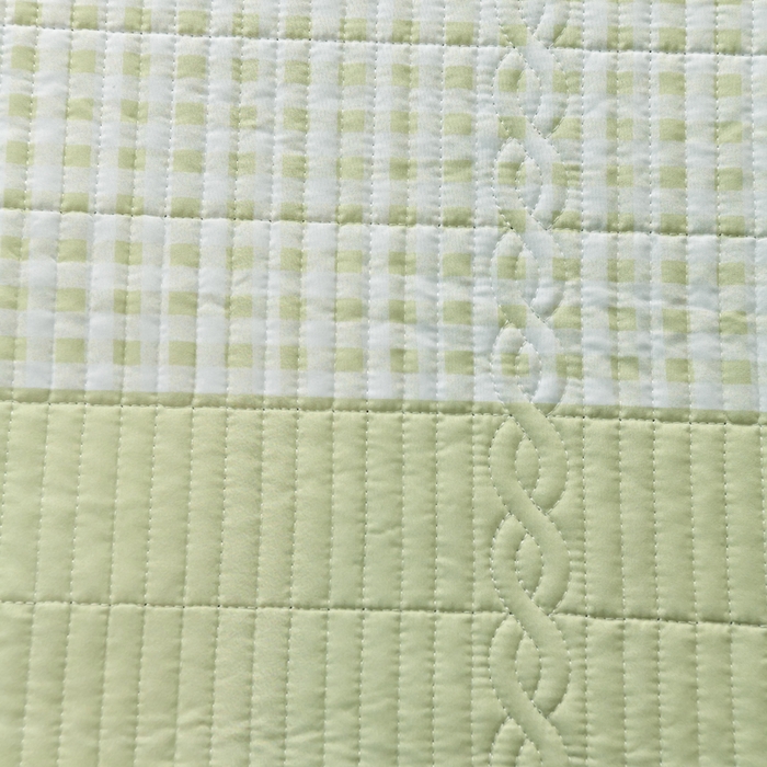 91家纺网 家纺一手货源 找家纺 鹿辉家居（原吉欧力） 2025新款无印风数码床盖三件套 无印风-绿