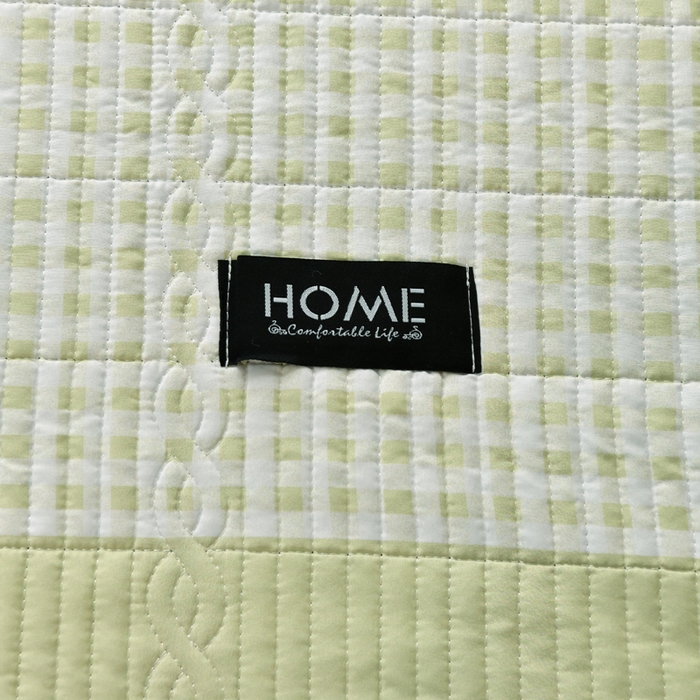 91家纺网 家纺一手货源 找家纺 鹿辉家居（原吉欧力） 2025新款无印风数码床盖三件套 无印风-绿