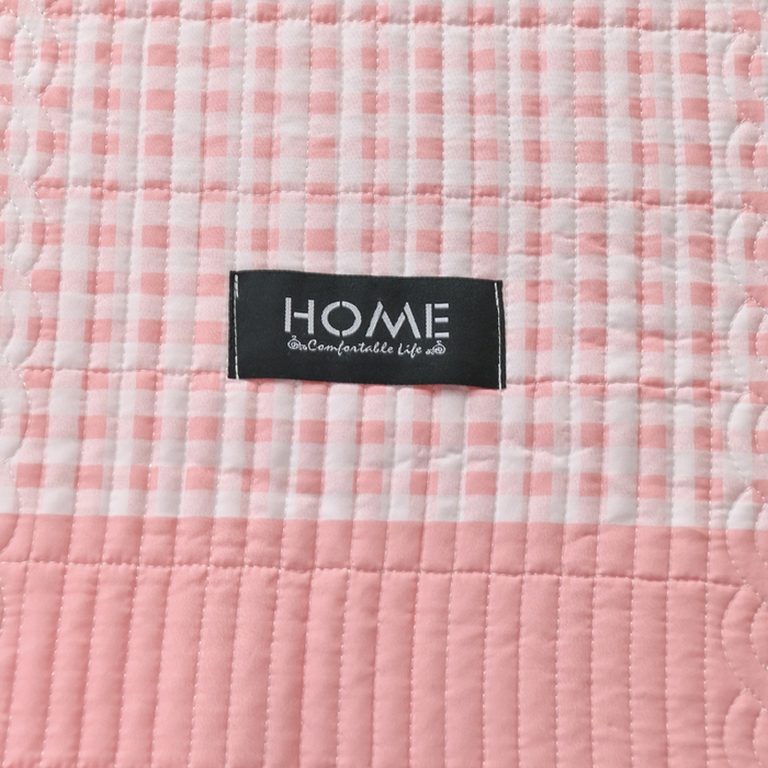 91家纺网 家纺一手货源 找家纺 鹿辉家居（原吉欧力） 2025新款无印风数码床盖三件套 无印风-粉