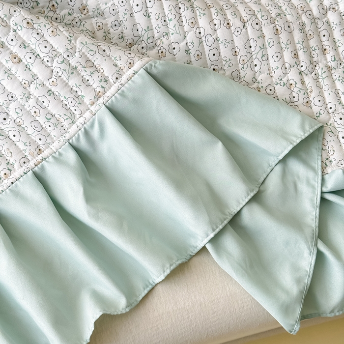 91家纺网 家纺一手货源 找家纺 （总）鹿辉家居（原吉欧力） 2025新款双层纱韩版床盖四件套