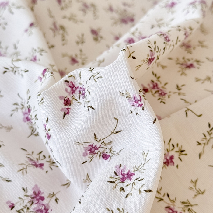 91家纺网 家纺一手货源 找家纺 鹿辉家居（原吉欧力） 2025新款双层纱韩版床盖四件套 紫色花香