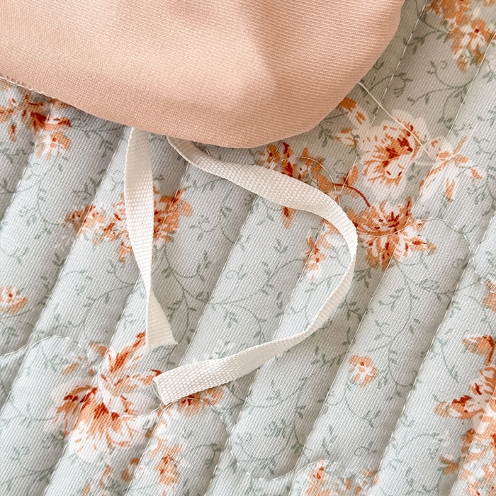 91家纺网 家纺一手货源 找家纺 鹿辉家居（原吉欧力） 2025新款双层纱韩版床盖四件套 枝蔓