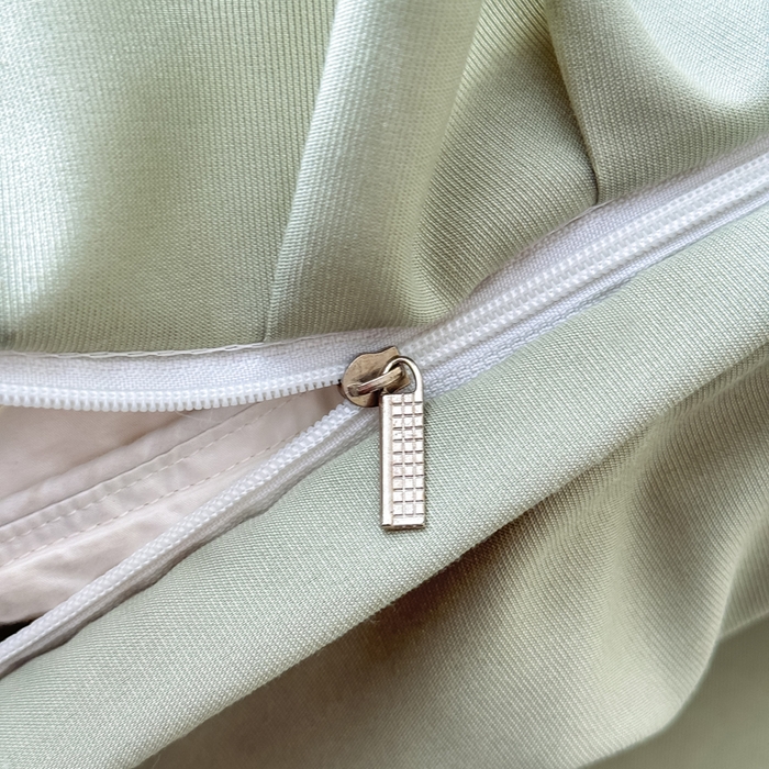 91家纺网 家纺一手货源 找家纺 鹿辉家居（原吉欧力） 2025新款双层纱韩版床盖四件套 茉莉青提