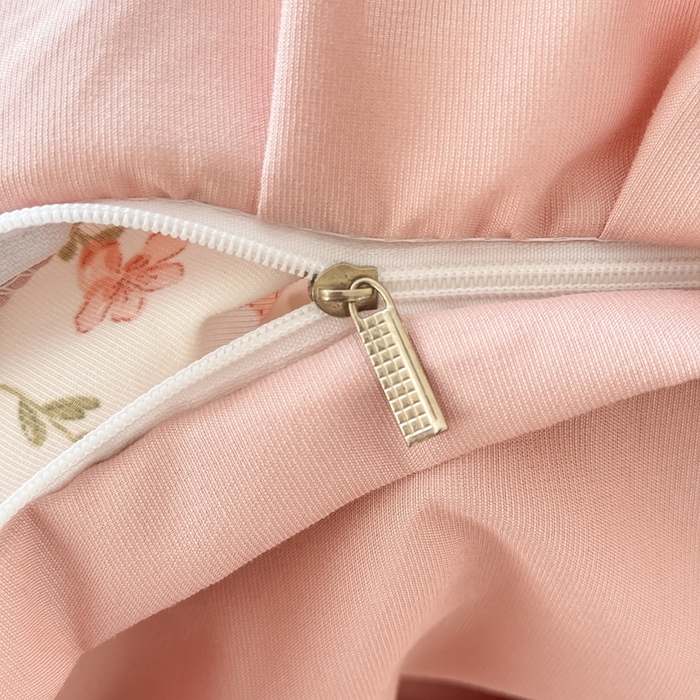 91家纺网 家纺一手货源 找家纺 鹿辉家居（原吉欧力） 2025新款双层纱韩版床盖四件套 瑰夏