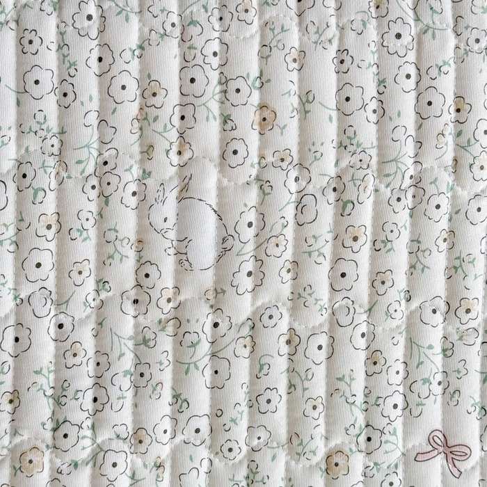 91家纺网 家纺一手货源 找家纺 鹿辉家居（原吉欧力） 2025新款双层纱韩版床盖四件套 安琪拉兔