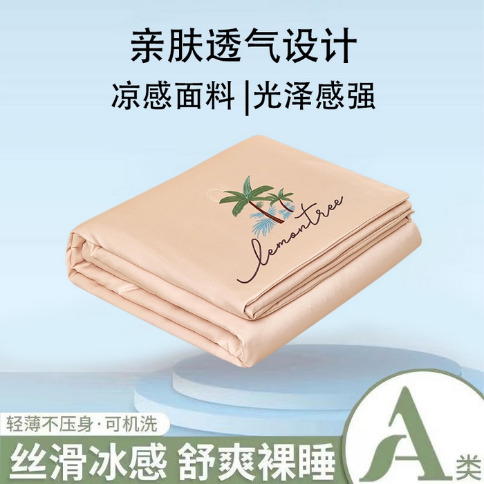 乐居家纺 2025新款A类凉感丝夏被冰丝夏凉空调被被子被芯 轻卡